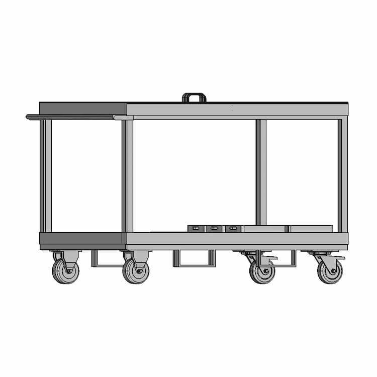 Small Part Wip Material Handling Trolley | 3D Engineering Design File
