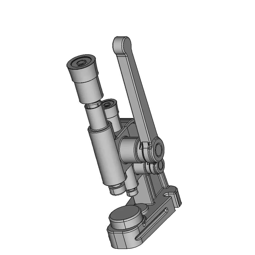 Prensa Manual Pequena / Small Manual Press | 3D Engineering Design File_60_30_degree_snapshot