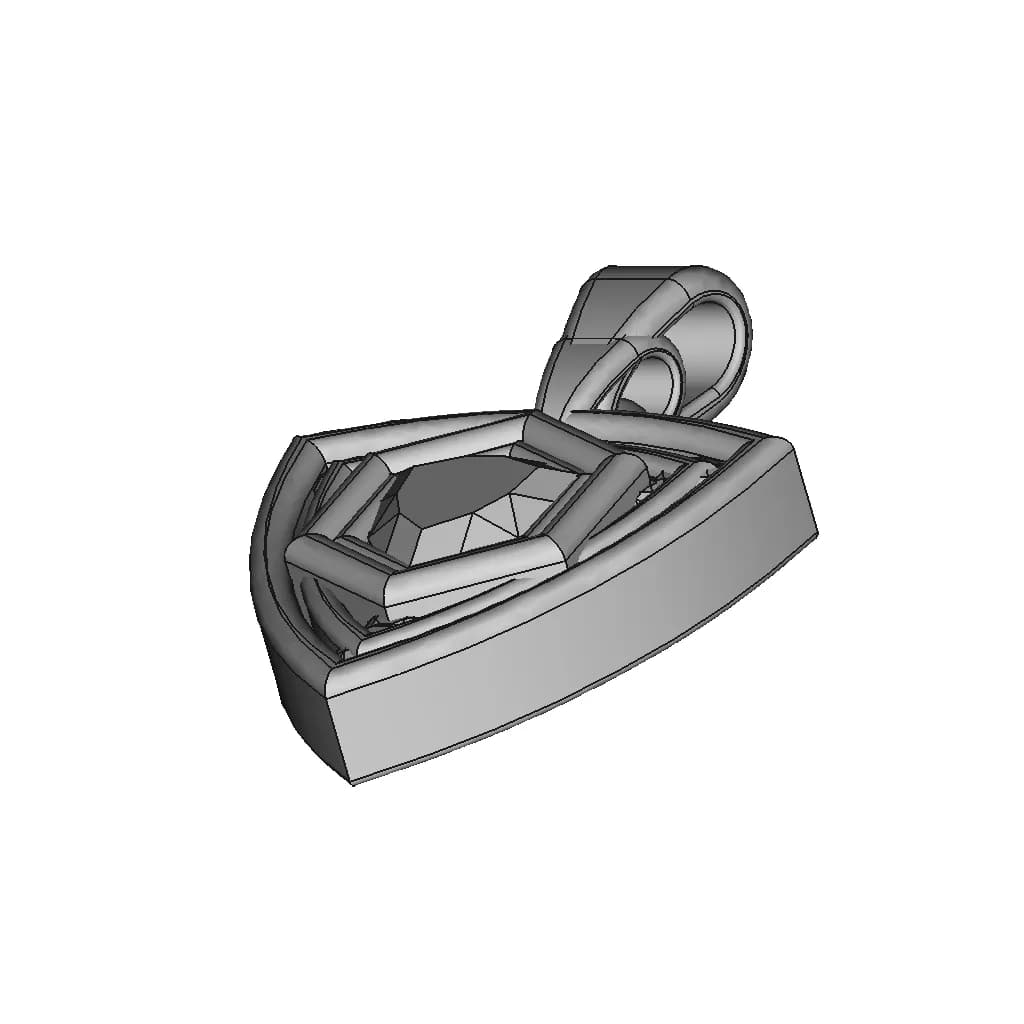 Trilliant Pendant - Standard Mechanical Component_60_30_degree_snapshot