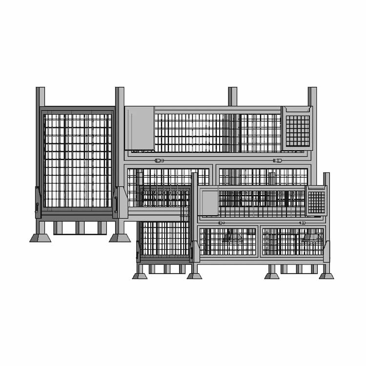 Export Folding Pallet (International Export) - Standard Mechanical Component