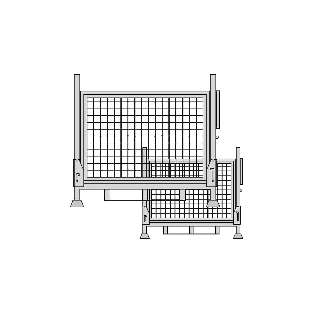 Export Folding Pallet (International Export) - Standard Mechanical Component_0_90_degree_snapshot