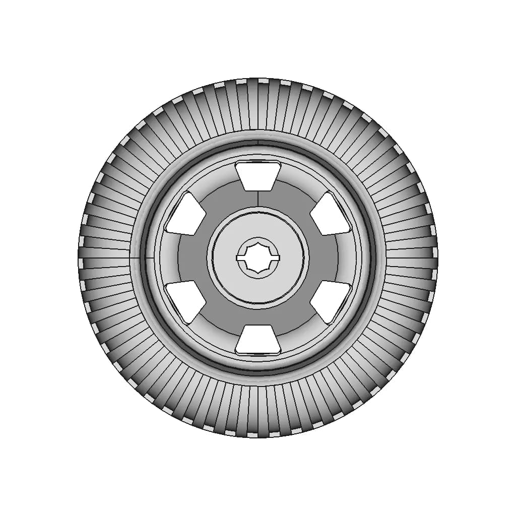 Engino 7 Cm Wheel | 3D Engineering Design File_0_0_degree_snapshot