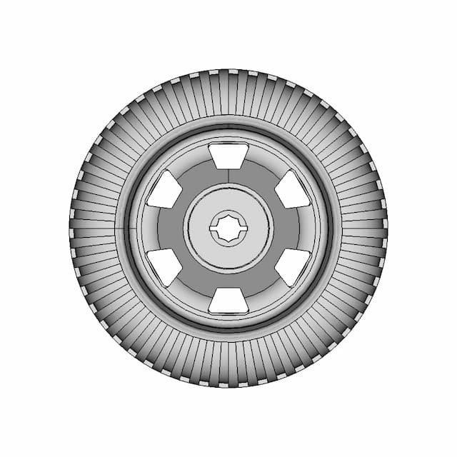 Engino 7 Cm Wheel | 3D Engineering Design File