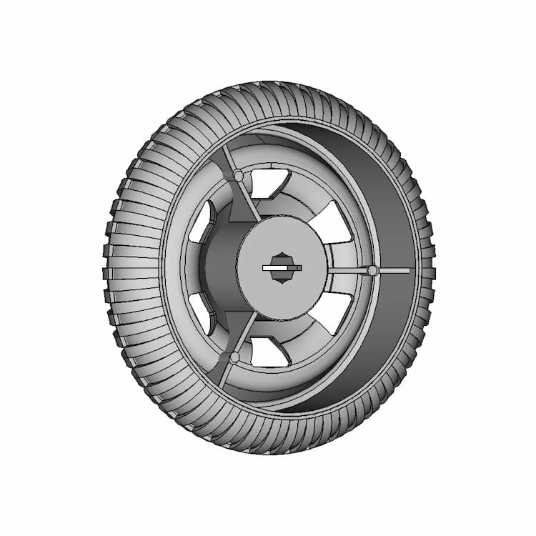 Engino 7 Cm Wheel | 3D Engineering Design File