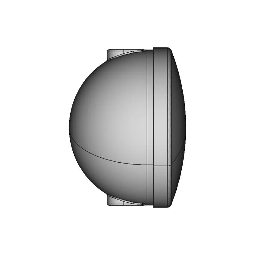 Head Lamp Round 190Mm - Standard Mechanical Component