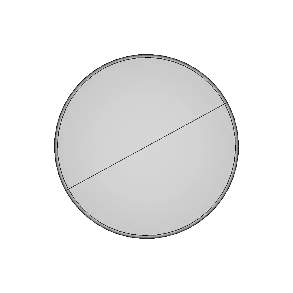 Head Lamp Round 190Mm - Standard Mechanical Component_0_90_degree_snapshot