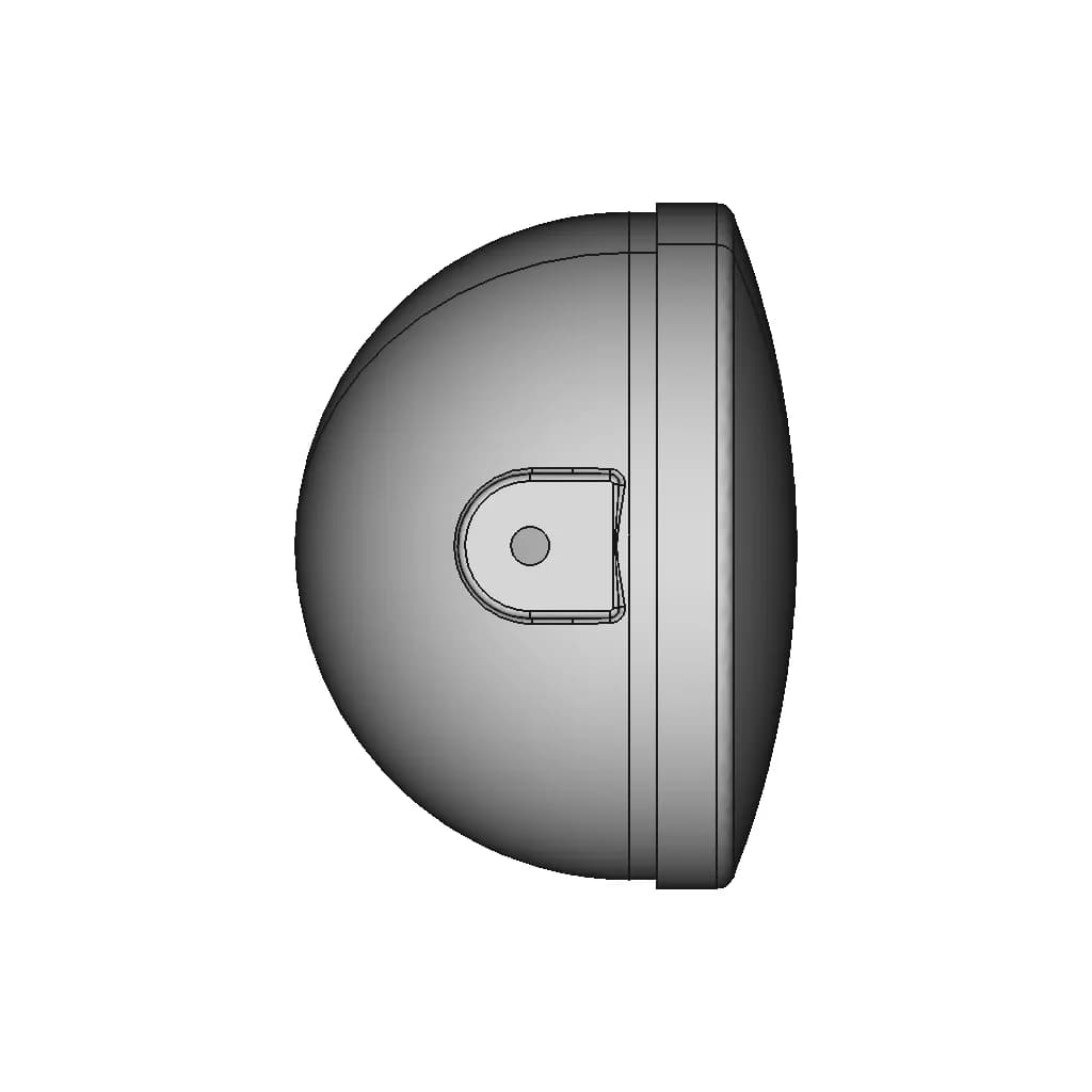 Head Lamp Round 190Mm - Standard Mechanical Component_270_0_degree_snapshot