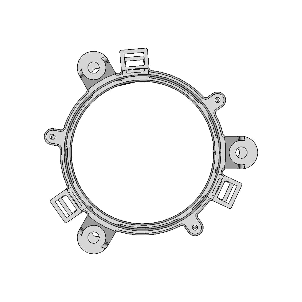 80 Series Alpine S2-S240 4" Speaker Adaptor | 3D Engineering Design File_270_0_degree_snapshot