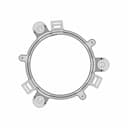 80 Series Alpine S2-S240 4" Speaker Adaptor | 3D Engineering Design File_270_0_degree_snapshot