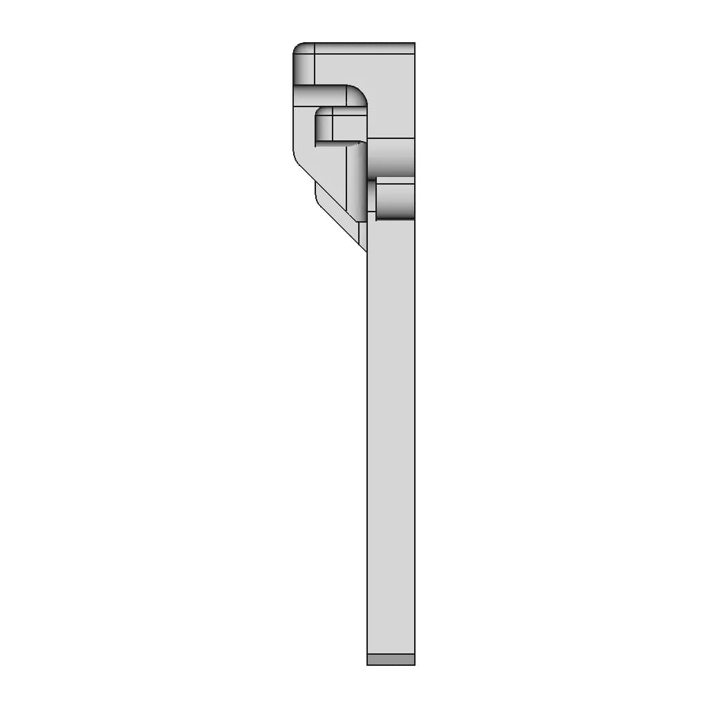 Side Glass Handle-A0006700373 - Downloadable CAD Representation_0_90_degree_snapshot