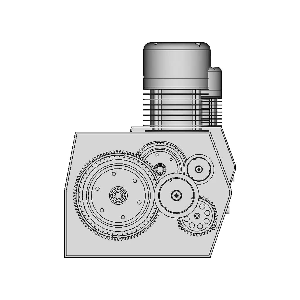 Single Cylinder Engine | 3D Engineering Design File_0_90_degree_snapshot