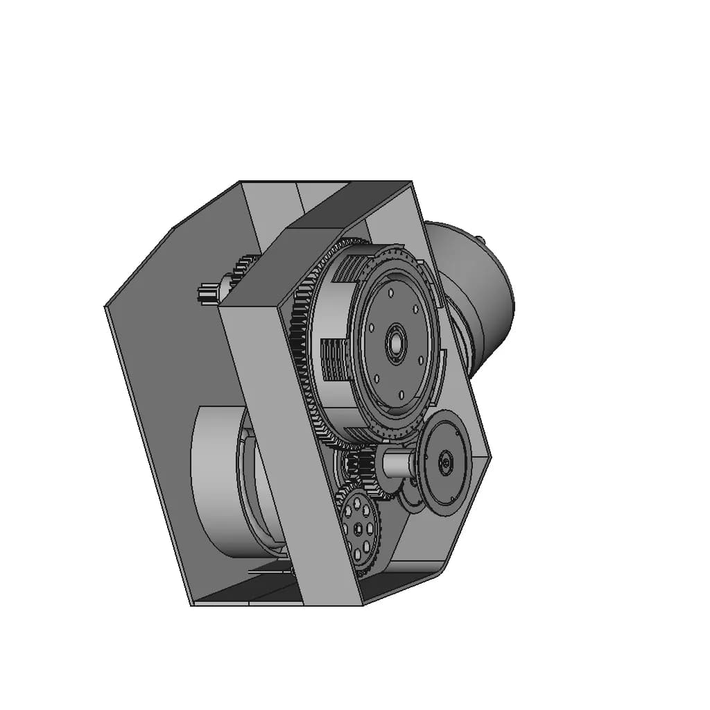 Single Cylinder Engine | 3D Engineering Design File_60_30_degree_snapshot