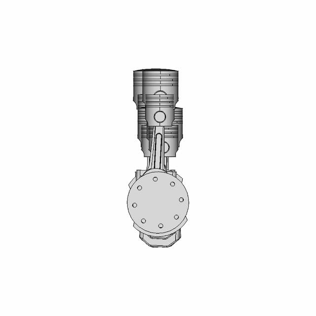 Four Cylinder Engine - Downloadable CAD Representation