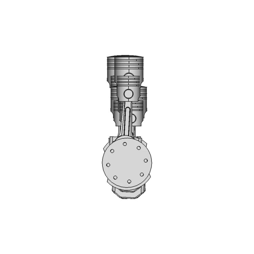 Four Cylinder Engine - Downloadable CAD Representation