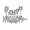 Four Cylinder Engine - Downloadable CAD Representation_0_90_degree_snapshot