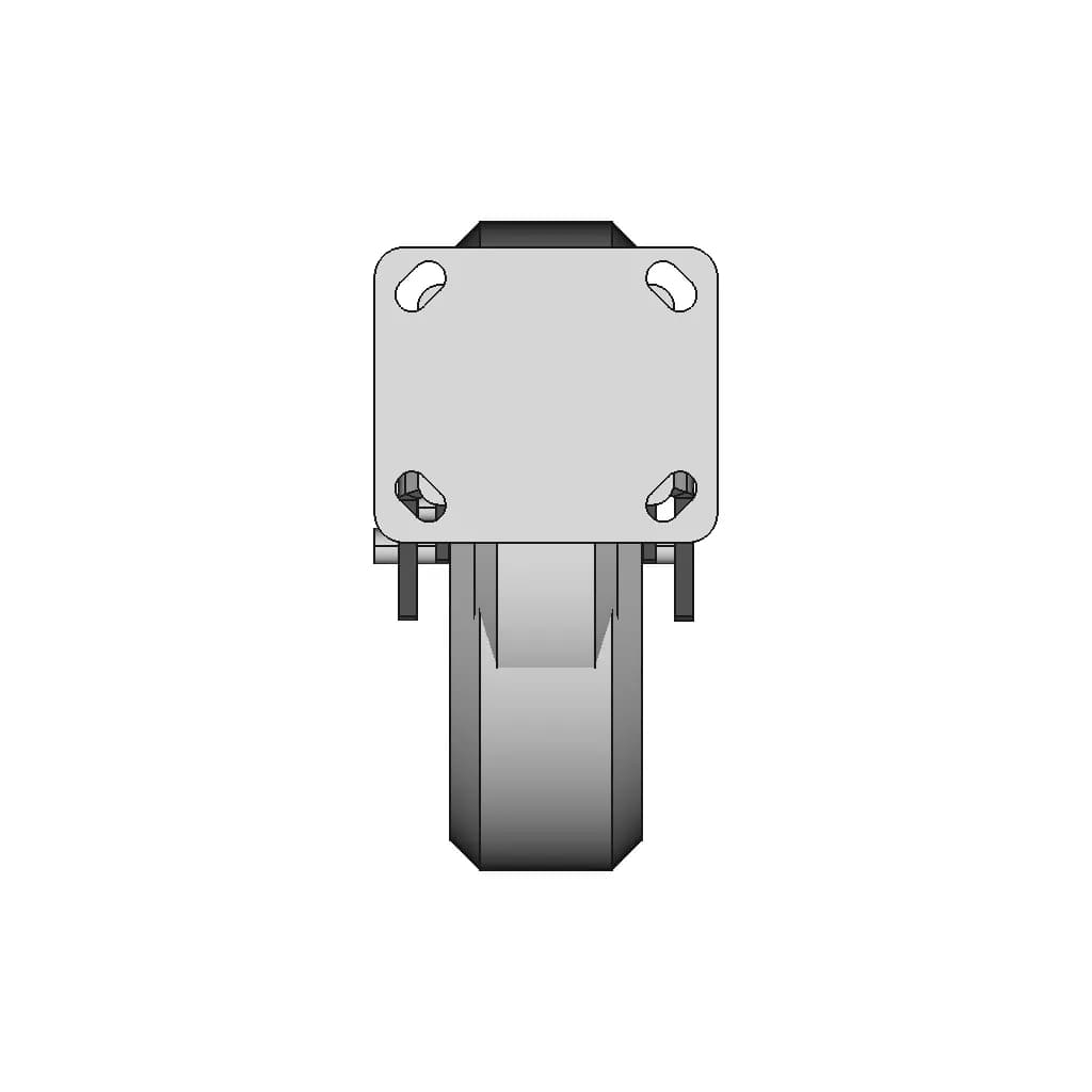 Pneumatic Caster Wheels | High-Quality CAD Model_90_0_degree_snapshot