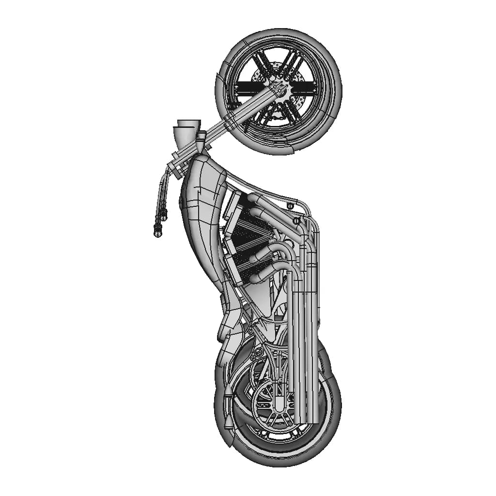 Harley Davidson Big Dog - Standard Mechanical Component_0_90_degree_snapshot