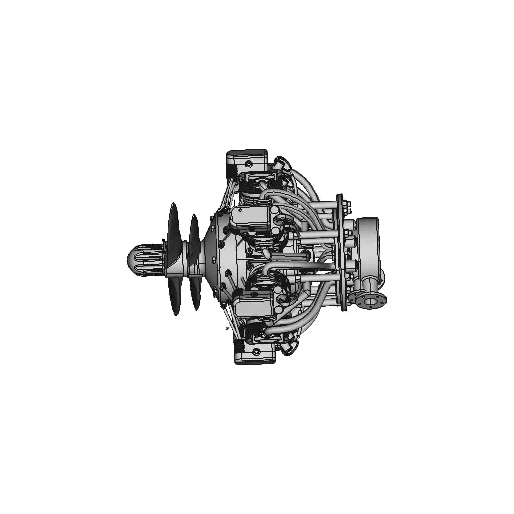 Rotary Engine | High-Quality CAD Model_0_90_degree_snapshot