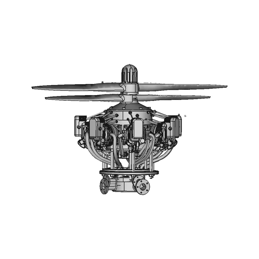 Rotary Engine | High-Quality CAD Model_90_0_degree_snapshot