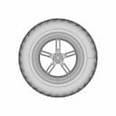 Xiaomi M365 Wheel Rear Pro / Pro2 - Xiaomi M365 Arka Tekerlek Jant Lastik By Sby - Standard Mechanical Component_0_0_degree_snapshot