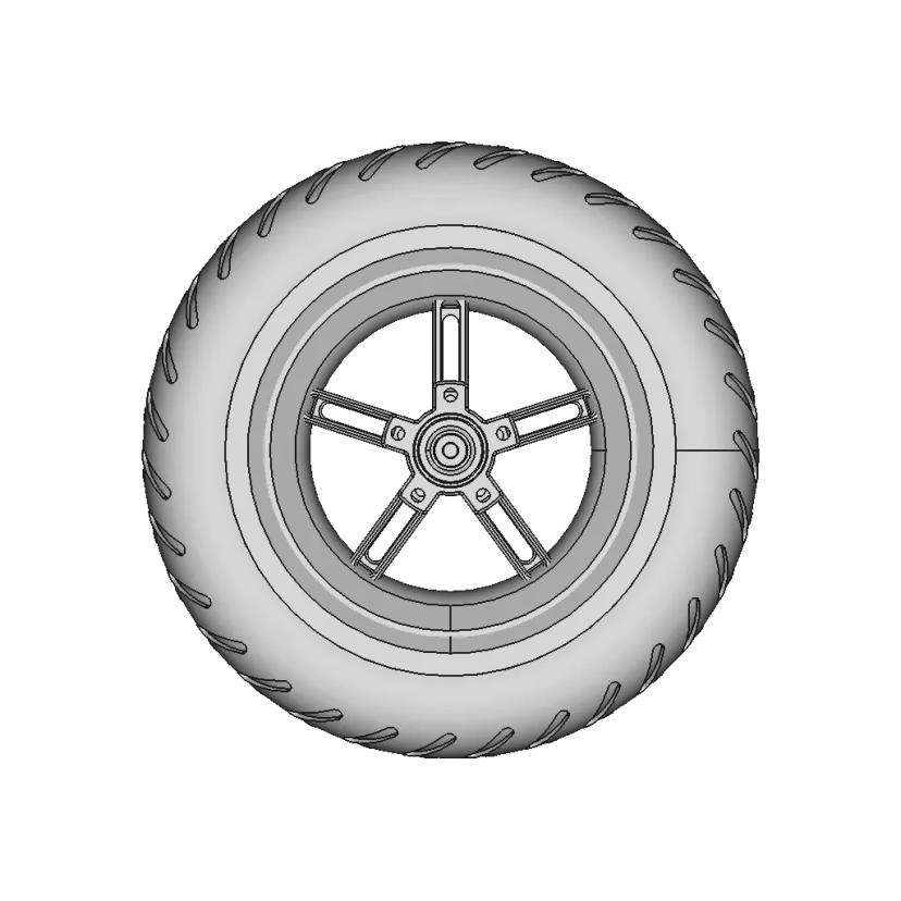Xiaomi M365 Wheel Rear Pro / Pro2 - Xiaomi M365 Arka Tekerlek Jant Lastik By Sby - Standard Mechanical Component