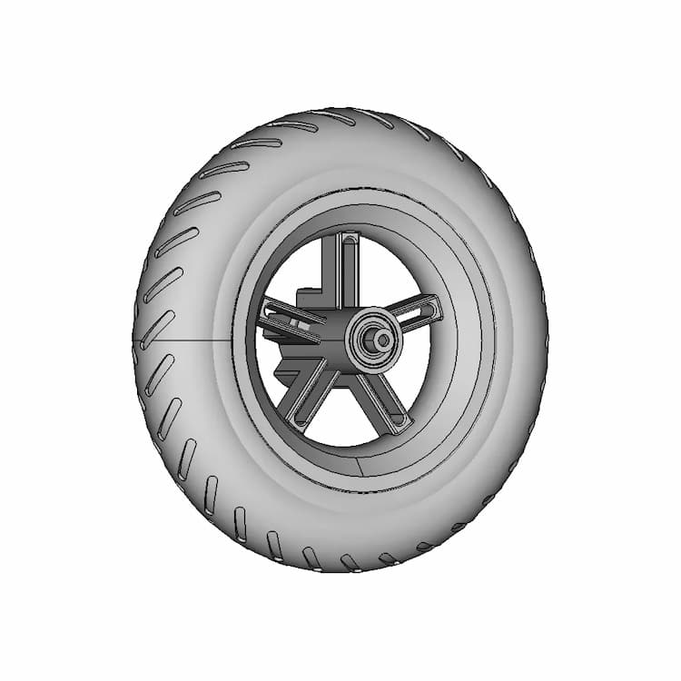 Xiaomi M365 Wheel Rear Pro / Pro2 - Xiaomi M365 Arka Tekerlek Jant Lastik By Sby - Standard Mechanical Component