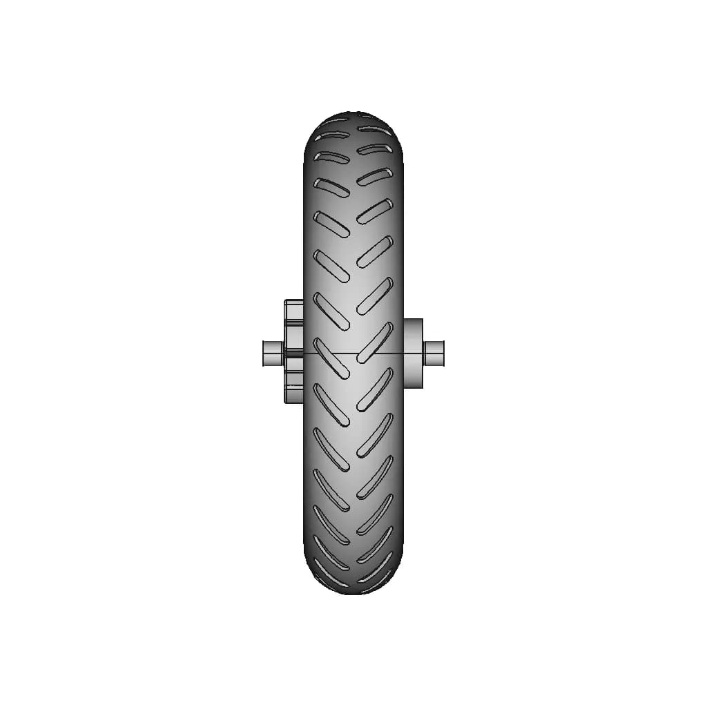 Xiaomi M365 Wheel Rear Pro / Pro2 - Xiaomi M365 Arka Tekerlek Jant Lastik By Sby - Standard Mechanical Component_0_90_degree_snapshot