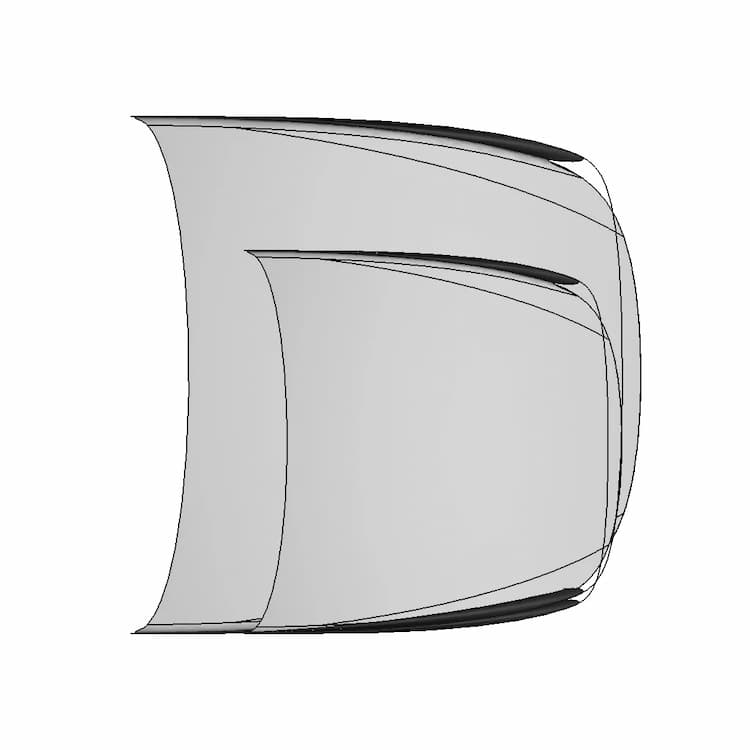 Car Front Face - Downloadable CAD Representation