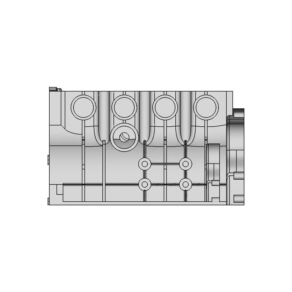In-Line 4 Engine | 3D Engineering Design File_0_0_degree_snapshot