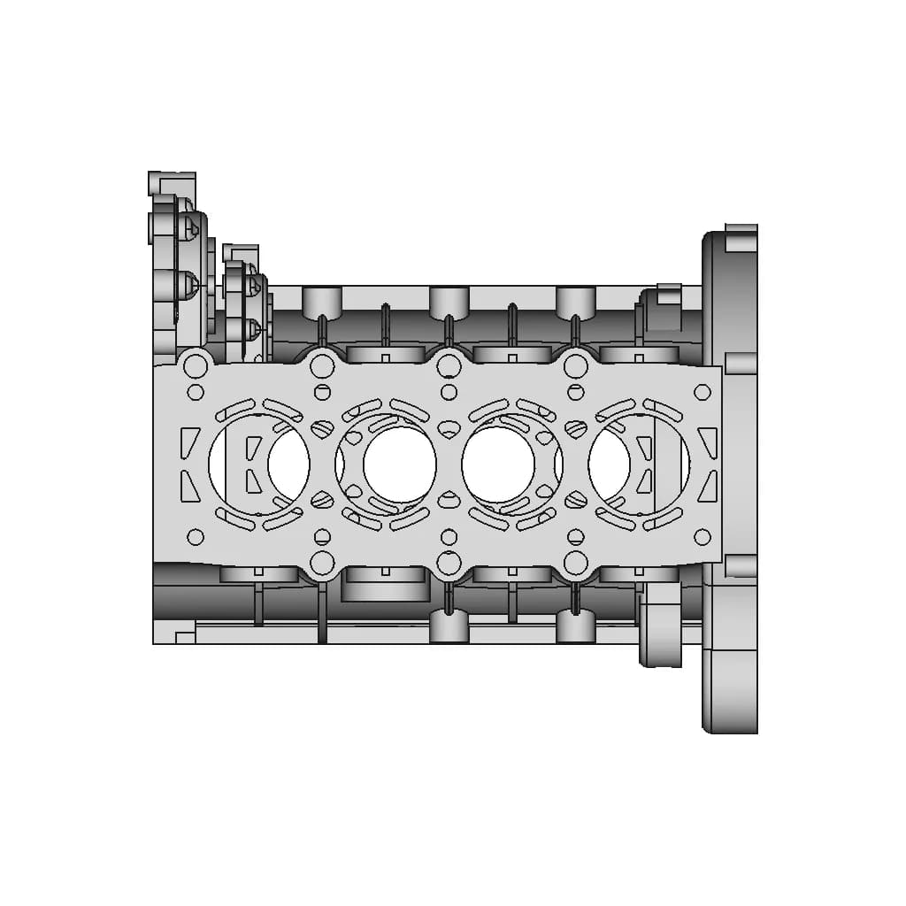 In-Line 4 Engine | 3D Engineering Design File_270_0_degree_snapshot