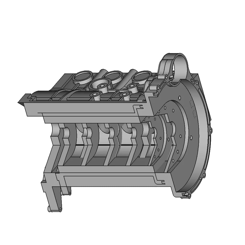 In-Line 4 Engine | 3D Engineering Design File_60_30_degree_snapshot