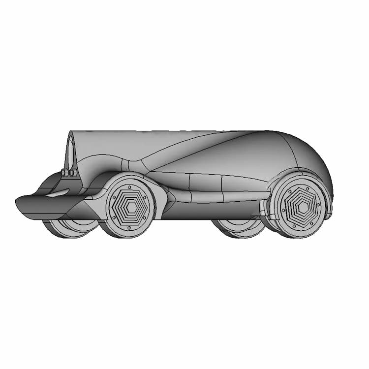 Vehicle-8 (Concept Car Model) | 3D Engineering Design File