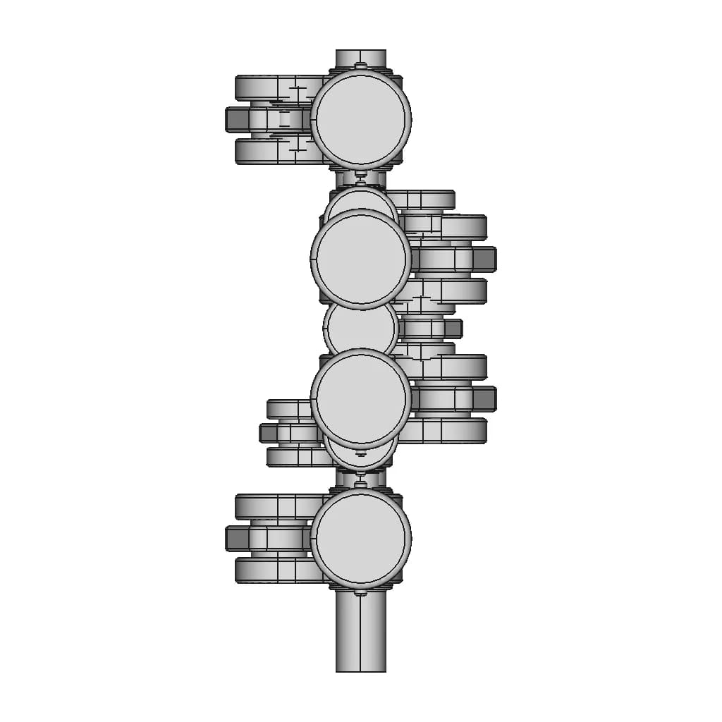 Piston Connecting Rod Crankshaft Assembly - Downloadable CAD Representation_0_0_degree_snapshot