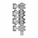 Piston Connecting Rod Crankshaft Assembly - Downloadable CAD Representation_0_90_degree_snapshot