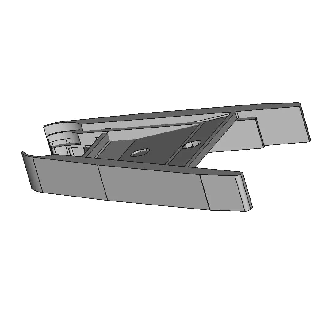 Swing Arm Chain Guard Yamaha Xtz 750 Super Tenere - Downloadable CAD Representation_60_30_degree_snapshot