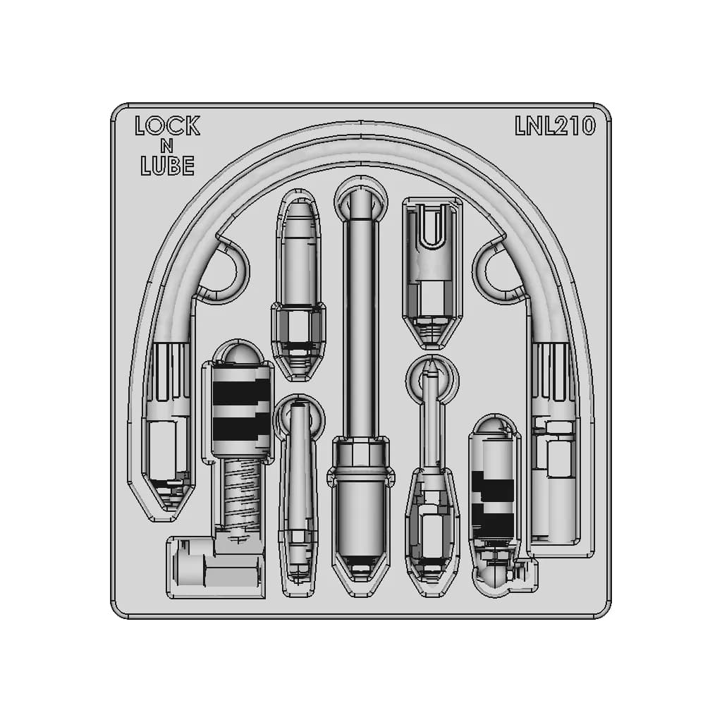 Lnl210 Quick Connect Greasing Acc Kit 3Dp Tray Assy | High-Quality CAD Model_270_0_degree_snapshot