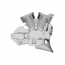 Buell Xb Horn Cowl Mount +T-Rex Frame Slider Left | 3D Engineering Design File_0_270_degree_snapshot