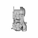 Buell Xb Horn Cowl Mount +T-Rex Frame Slider Left | 3D Engineering Design File_270_0_degree_snapshot