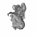 Buell Xb Horn Cowl Mount +T-Rex Frame Slider Left | 3D Engineering Design File_60_30_degree_snapshot