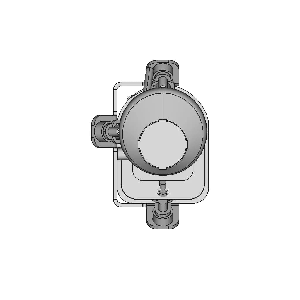 Trw Power Steering Pump For Opel Astra 1998-2006 - Downloadable CAD Representation_0_0_degree_snapshot