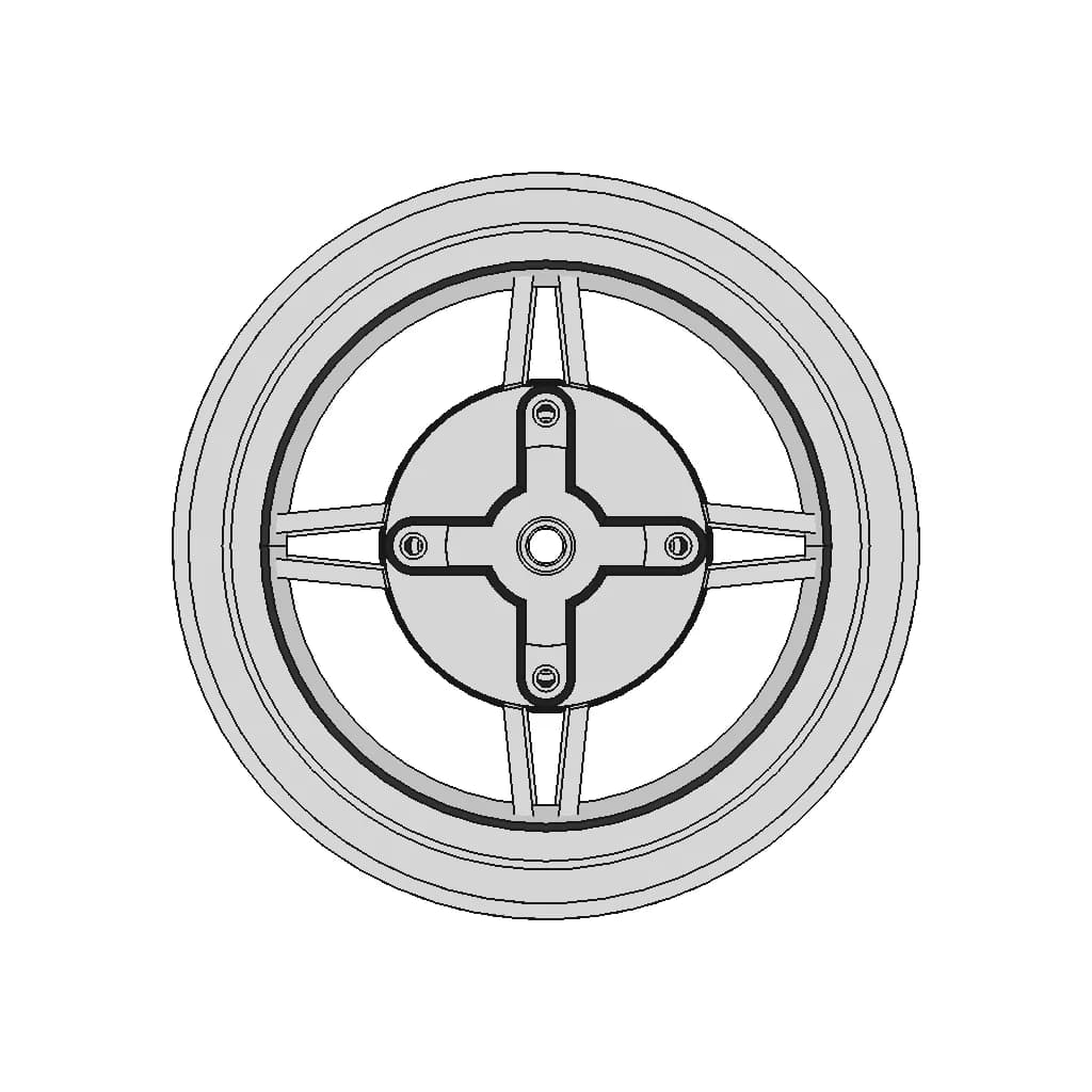 10" Pitbike Wheels - Standard Mechanical Component_0_90_degree_snapshot