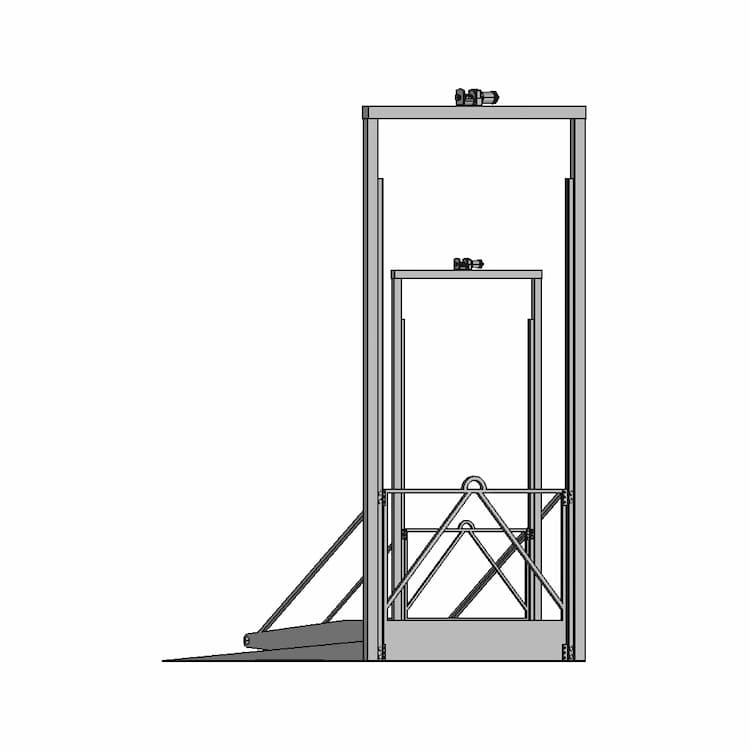 Motorbike Lifter For Garage Space Optimization - Downloadable CAD Representation