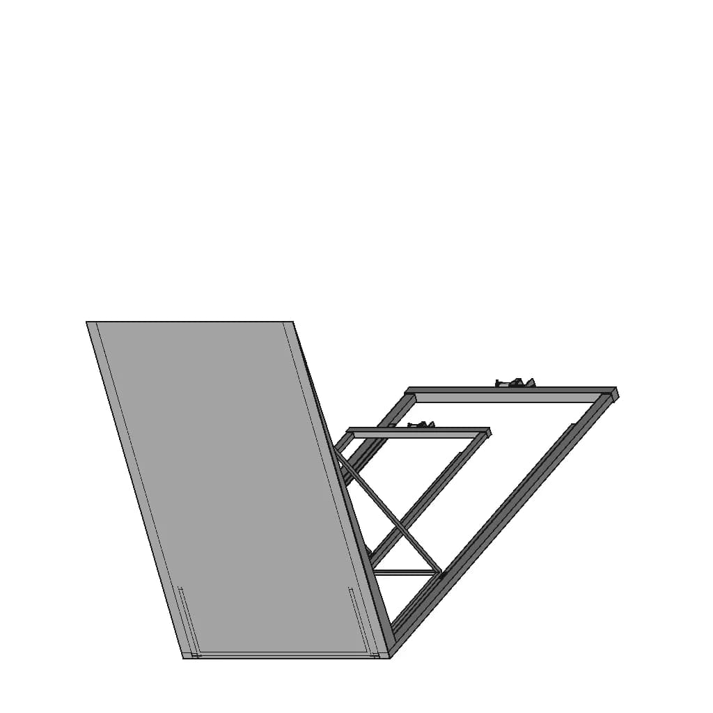 Motorbike Lifter For Garage Space Optimization - Downloadable CAD Representation_60_30_degree_snapshot
