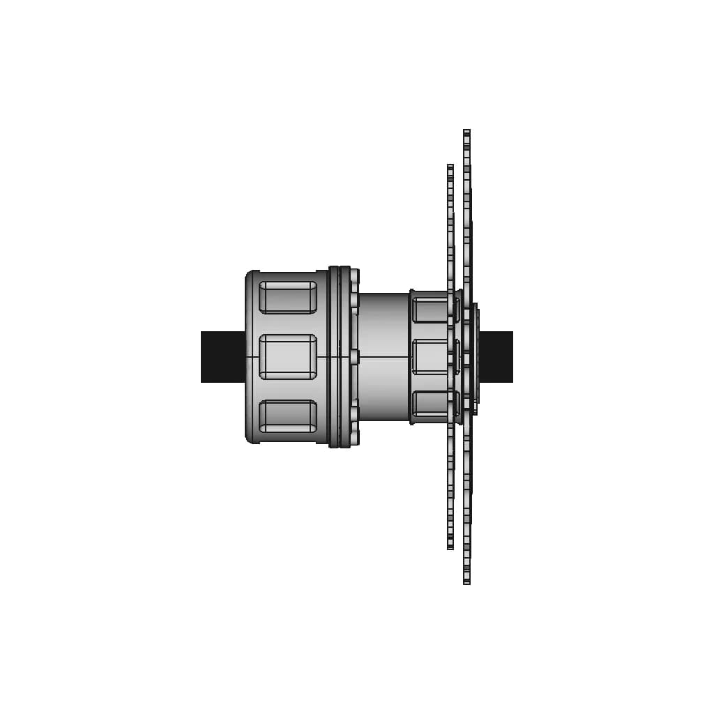 E-Bike Drivetrain With Flexspline Transmission | High-Quality CAD Model_270_0_degree_snapshot