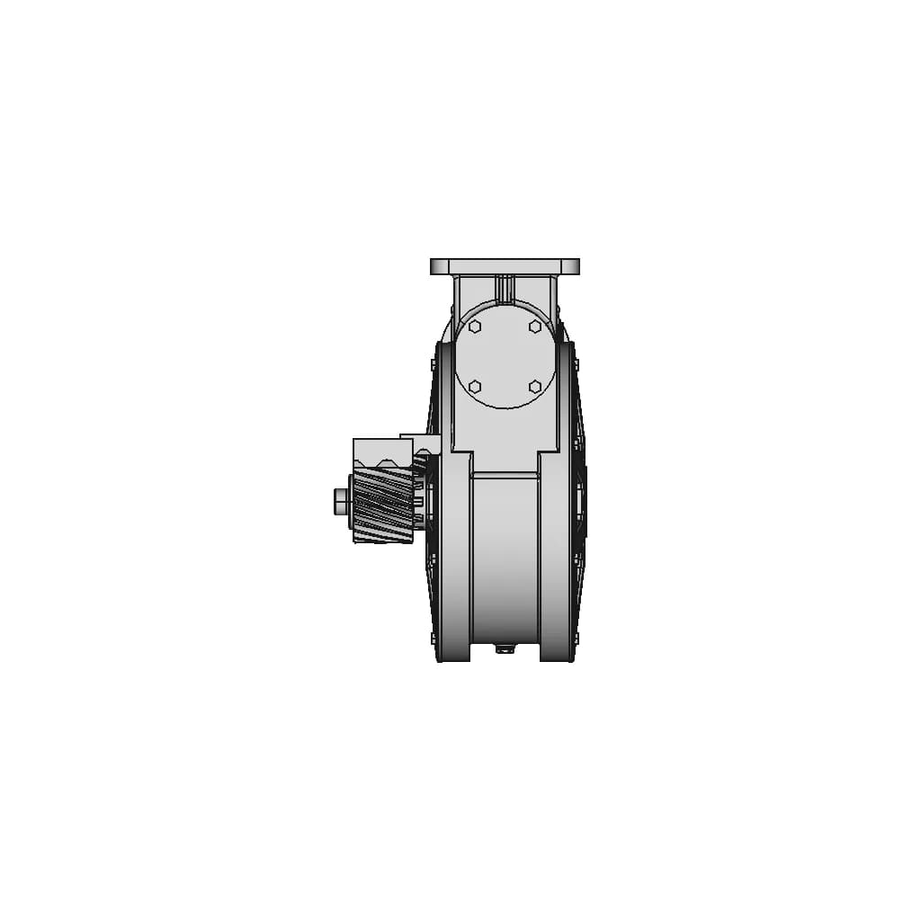 Industrial Bevel Gearbox | High-Quality CAD Model_0_90_degree_snapshot