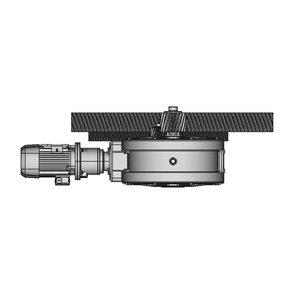 Industrial Bevel Gearbox | High-Quality CAD Model_90_0_degree_snapshot