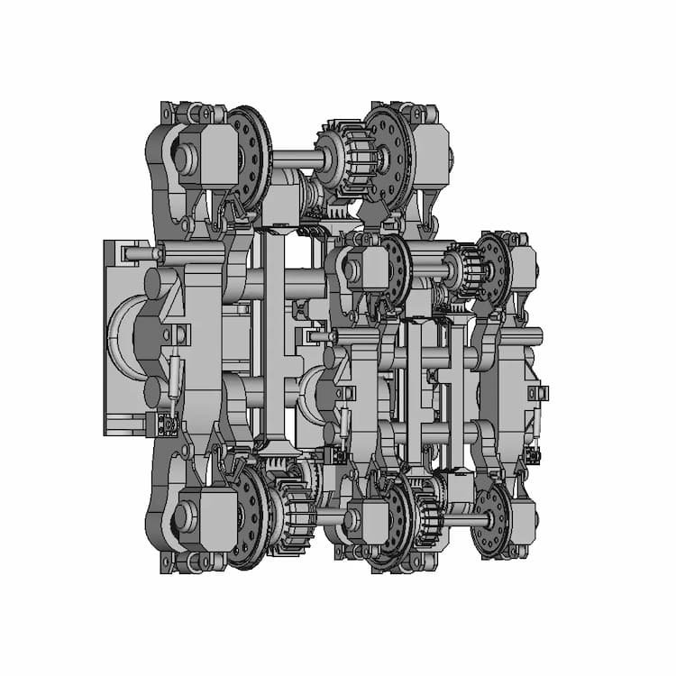 Hsr Bogie - Downloadable CAD Representation