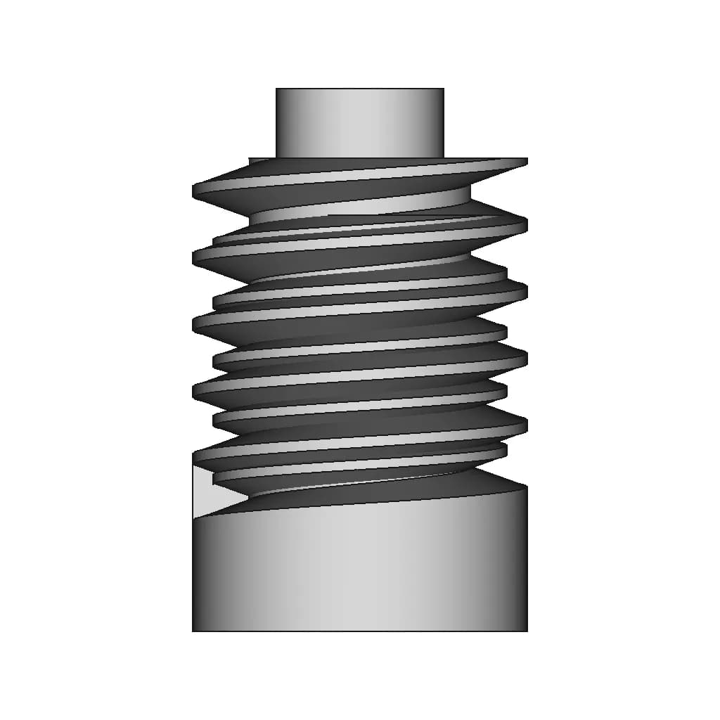 Worm Gear - Downloadable CAD Representation_90_0_degree_snapshot