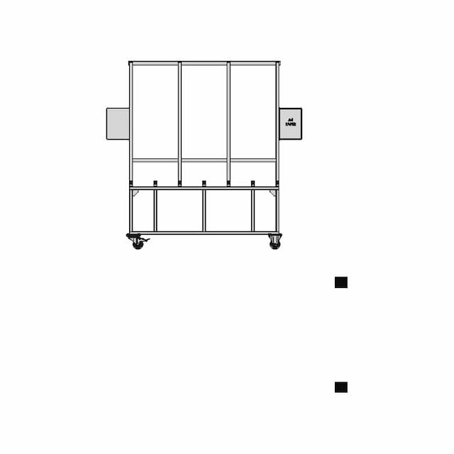 Glass Transport Trolley (Without Separator) | High-Quality CAD Model