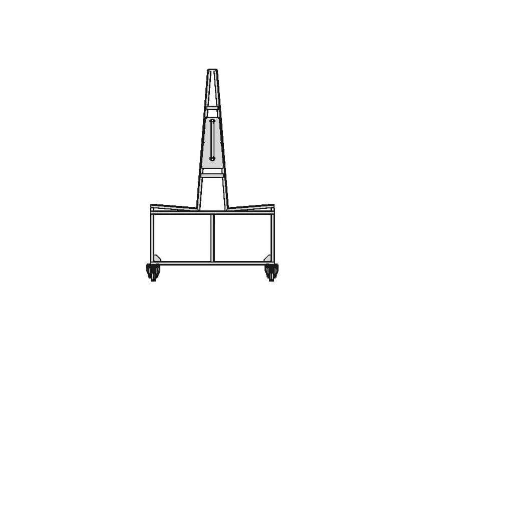 Glass Transport Trolley (Without Separator) | High-Quality CAD Model_0_90_degree_snapshot